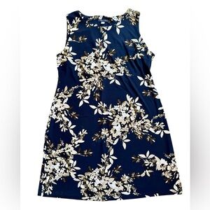 Women’s Tommy Hilfiger Navy Floral Sleeveless Shift Dress Size 12